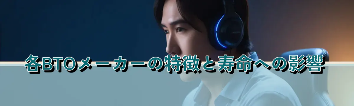 各BTOメーカーの特徴と寿命への影響